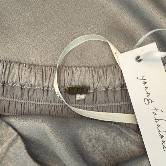 Young Fabulous & Broke Nila Strapless Maxi Dress, Silver - Picture 4 of 8